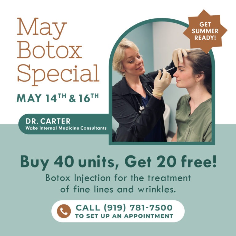 May - Botox Special!! - Wake Internal Medicine